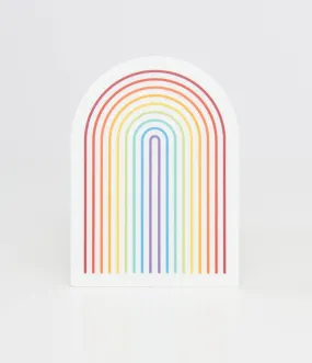 1970s Retro Rainbow Vinyl Sticker