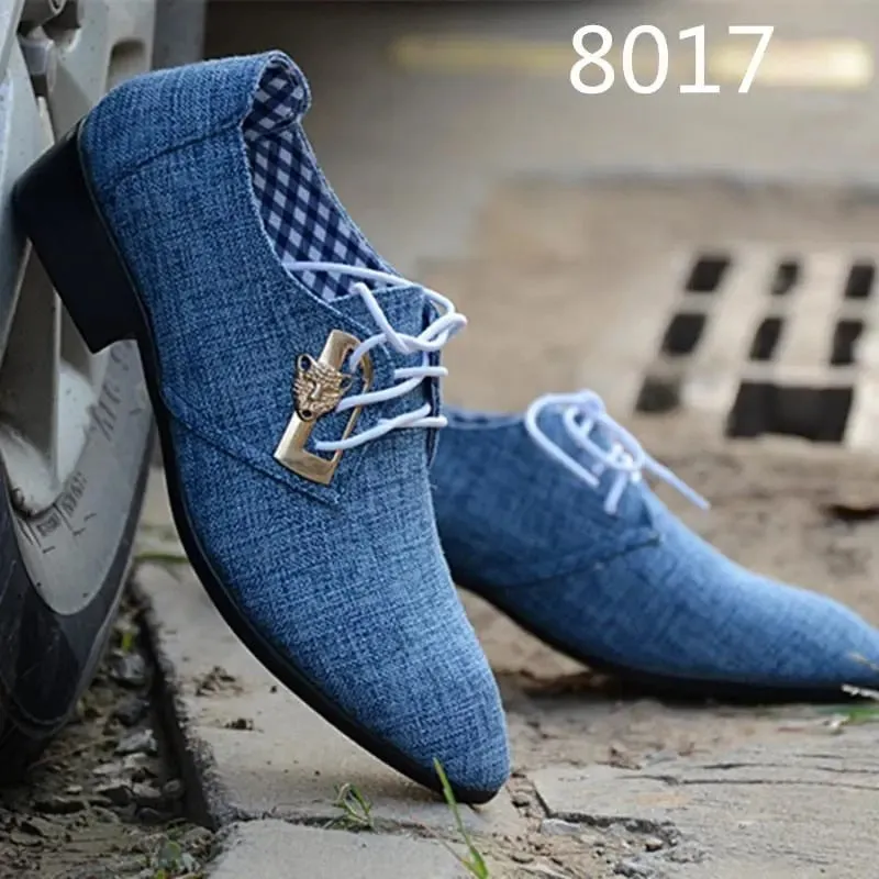 2021 Men's Canvas Derby Wedding Shoes