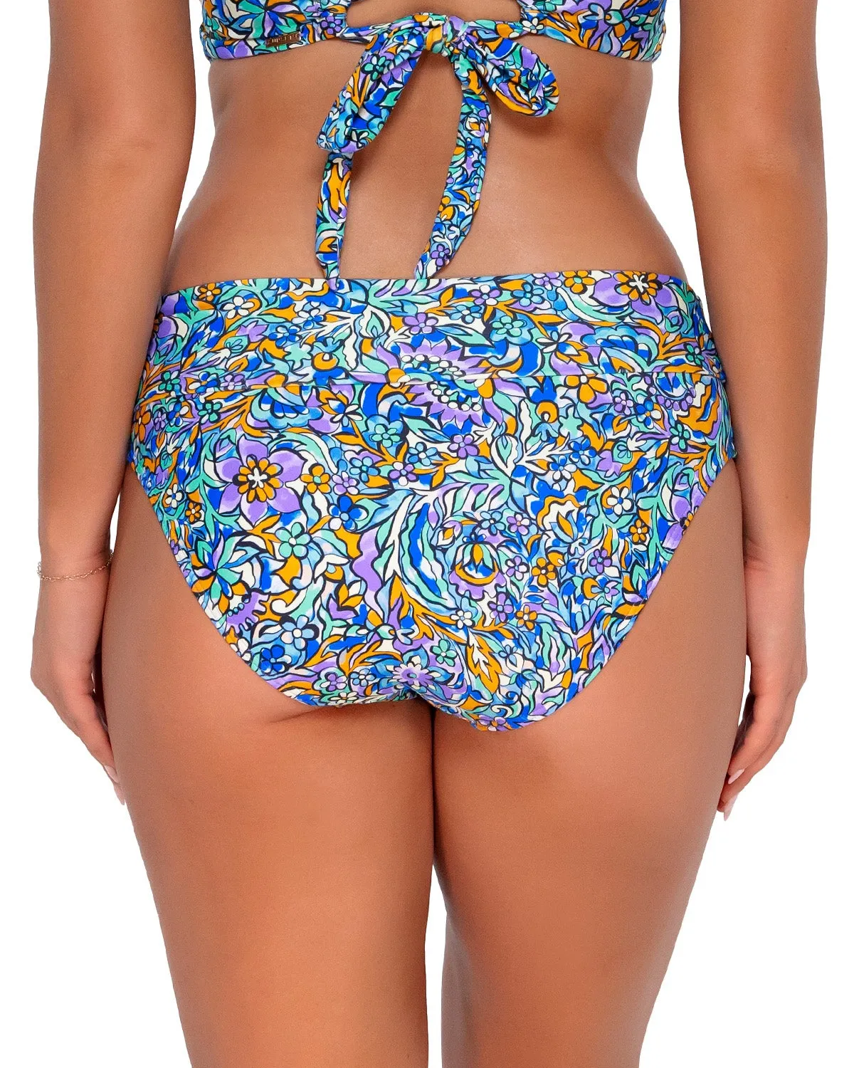 2024 Sunsets Pansy Fields Hannah High Waist Bottom - 33B