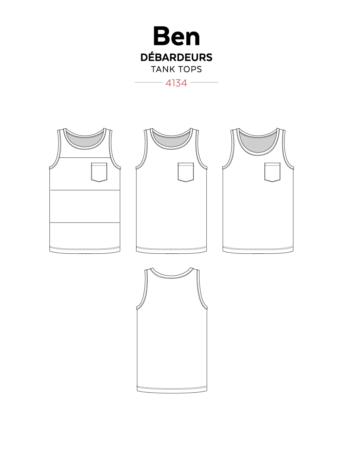 4134 // BEN Tank Tops