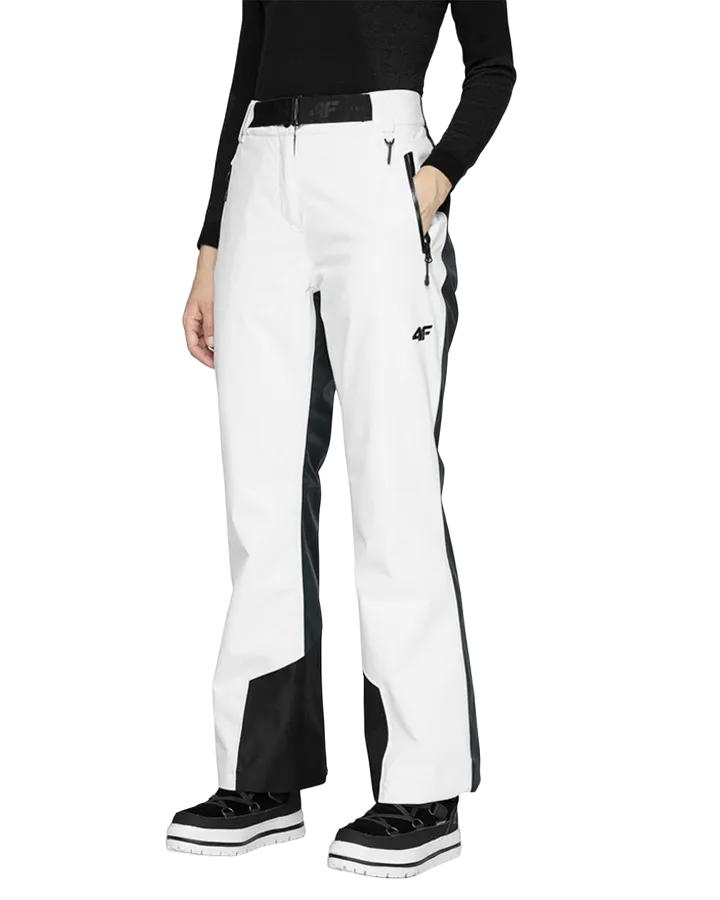 4F Glory Womens Ski Pant White 2022 | Snow Pants Womens | Snow Skiers Warehouse