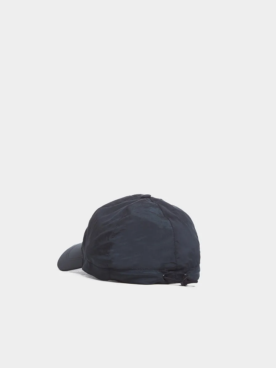 6 Panel Nylon Metal Cap, Petrol