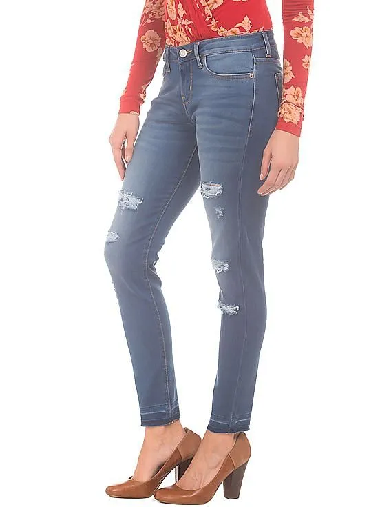 Aeropostale Stone Wash Ripped Jeans