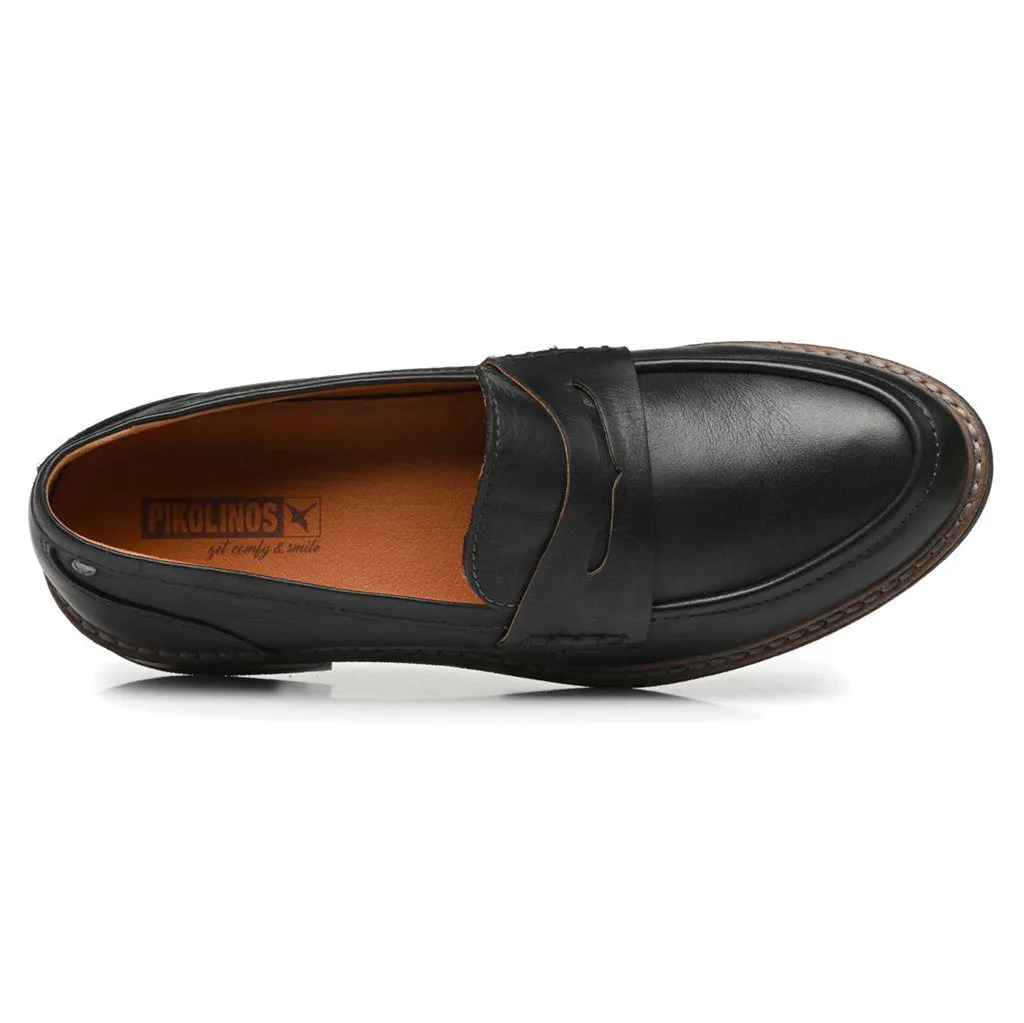 Aldaya Calfskin Leather Women's Slip-on Shoes