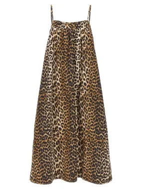 Animal Print Midi Dress Dresses Multicolor