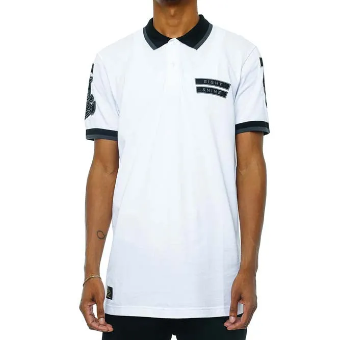 Any Means Polo Shirts White