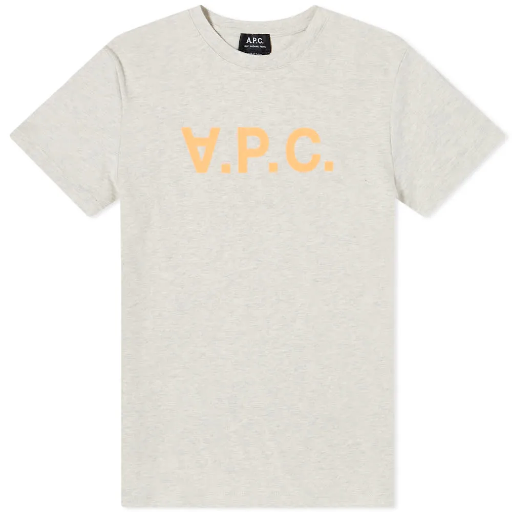 A.P.C. Bicolore VPC T-ShirtEcru & Orange