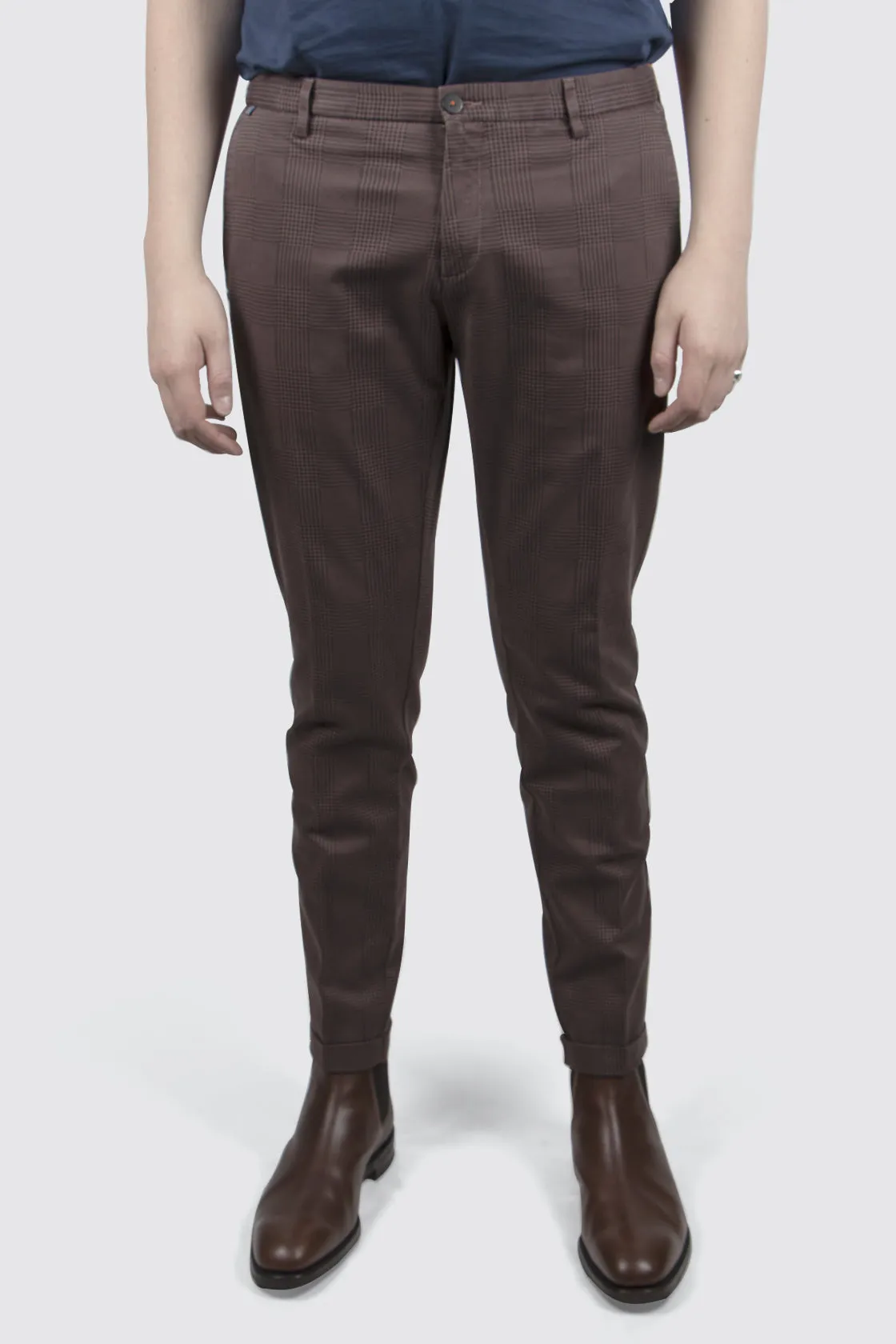 AT.P.CO Cotton Trousers Sasa Brown