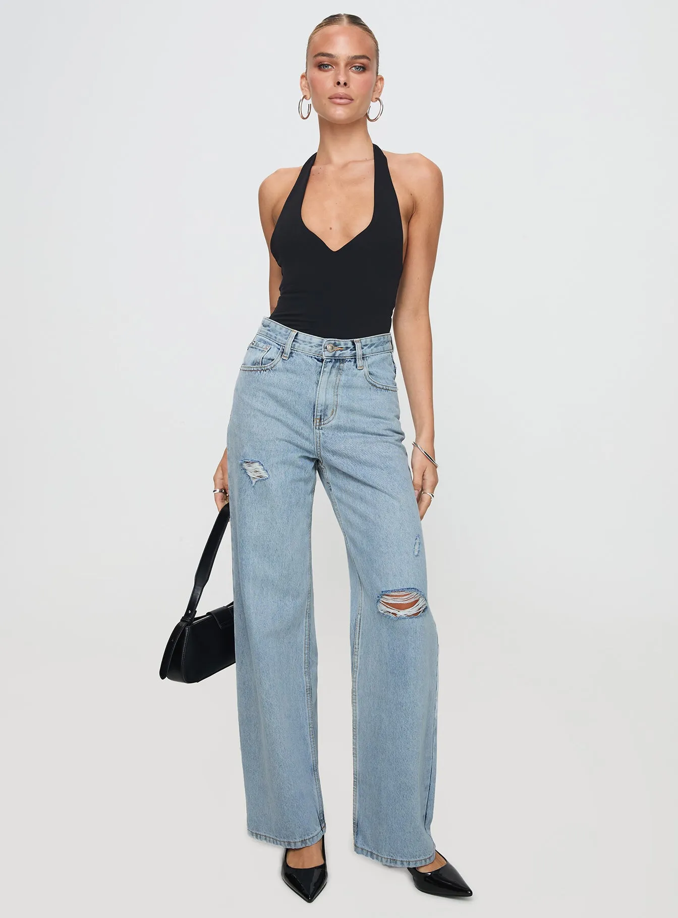 Beetle Ripped Jeans Light Wash