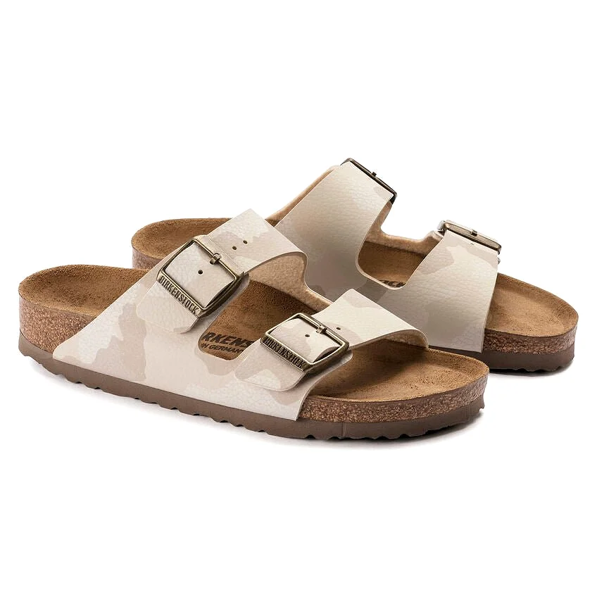 Birkenstock Women's Arizona - Desert Soil Camo Sand Birko-Flor