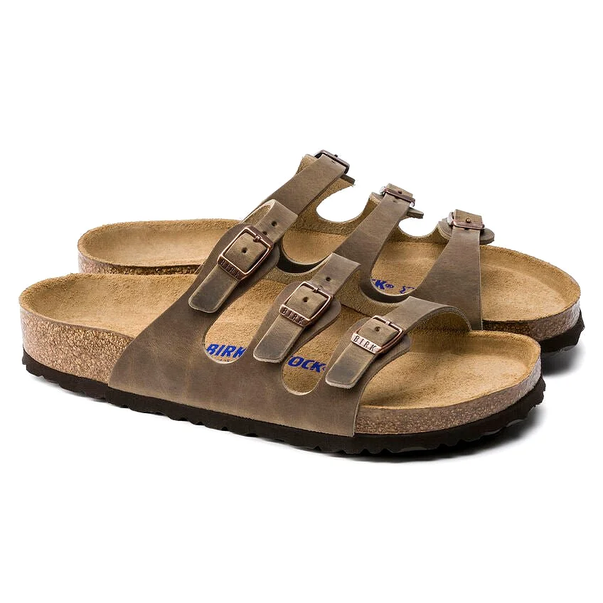 Birkenstock Women's Florida Soft Footbed - Tobacco Brown