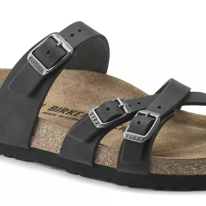 Birkenstock Women's Franca - Black Oiled Leather