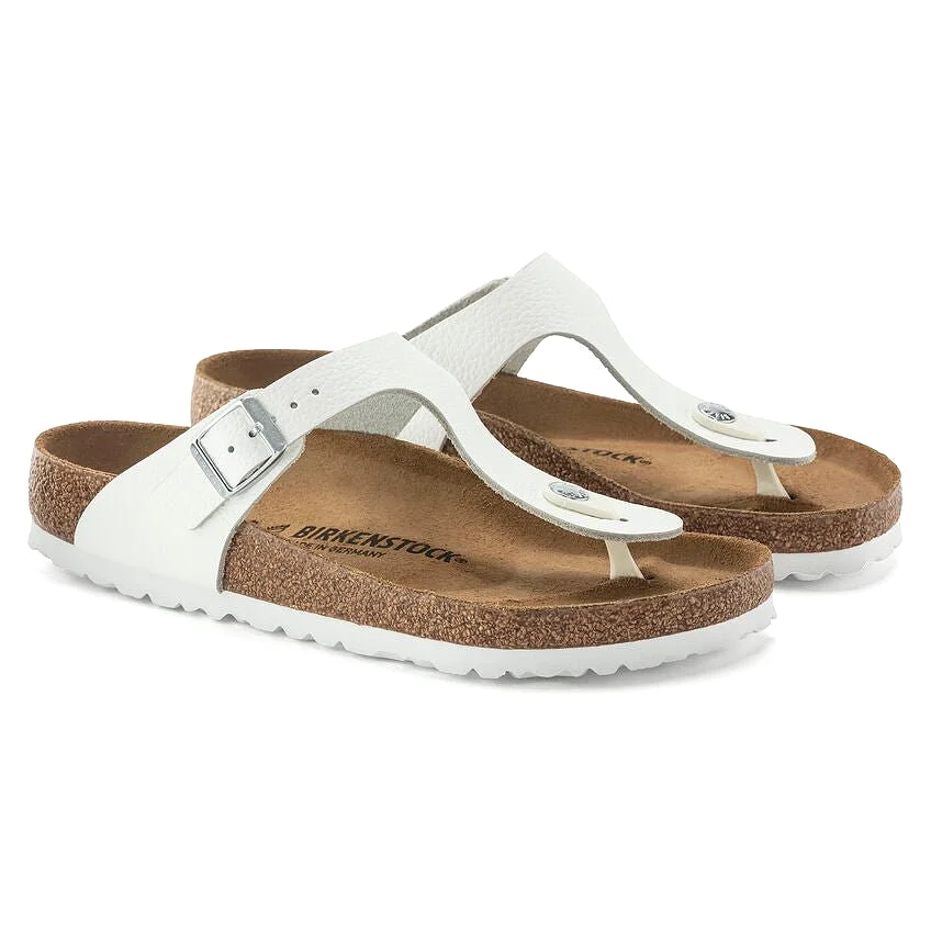 Birkenstock Women's Gizeh - White Leather