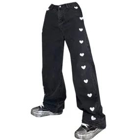 Black Hearts Jeans