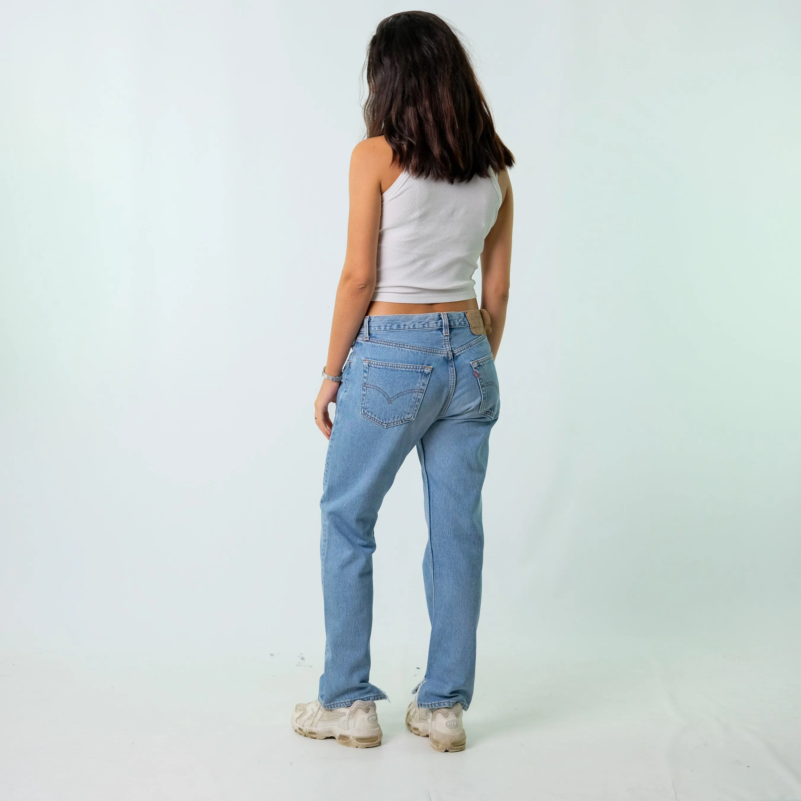 Blue 90s Levi's Denim Jeans Baggy Pants (30x30)