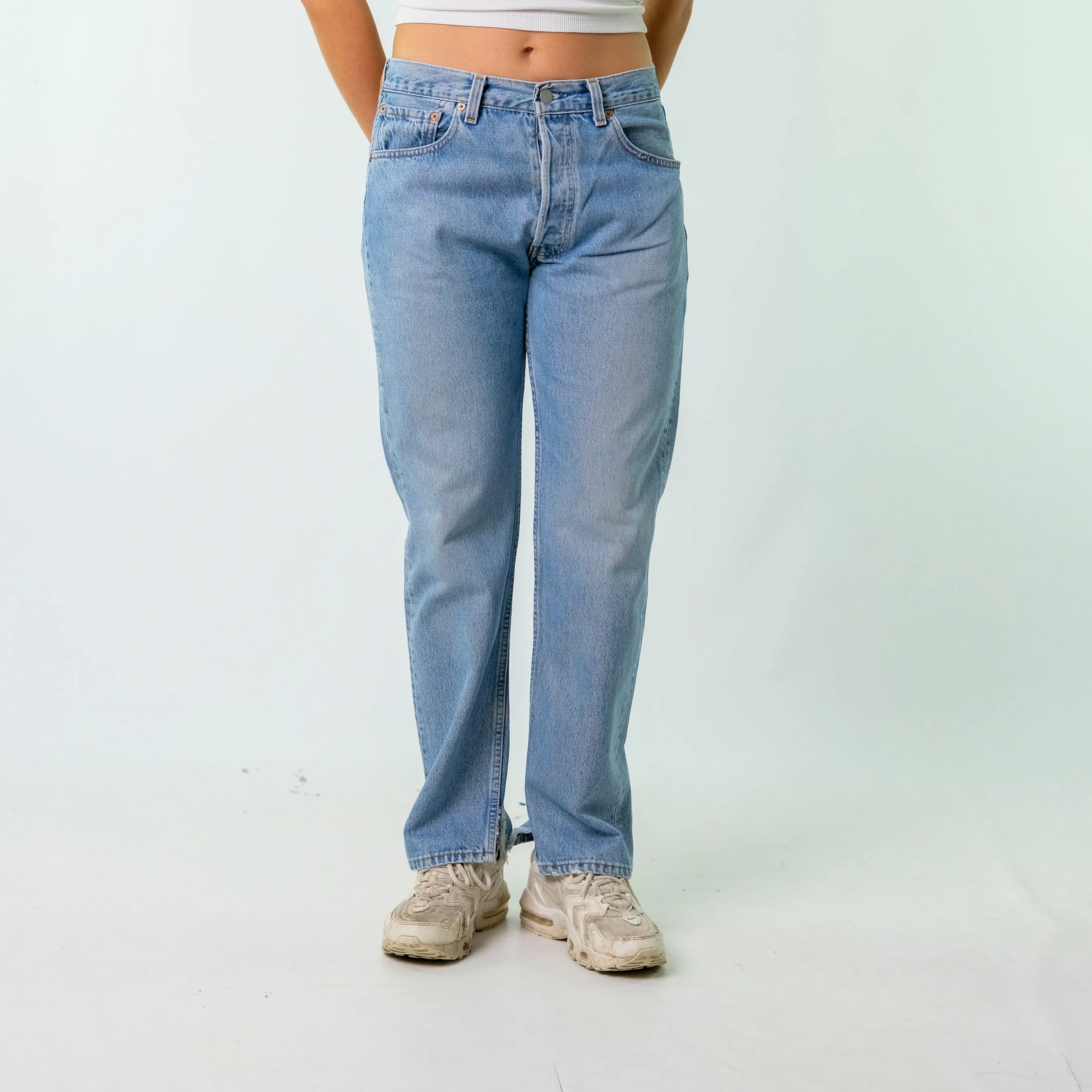 Blue 90s Levi's Denim Jeans Baggy Pants (30x30)