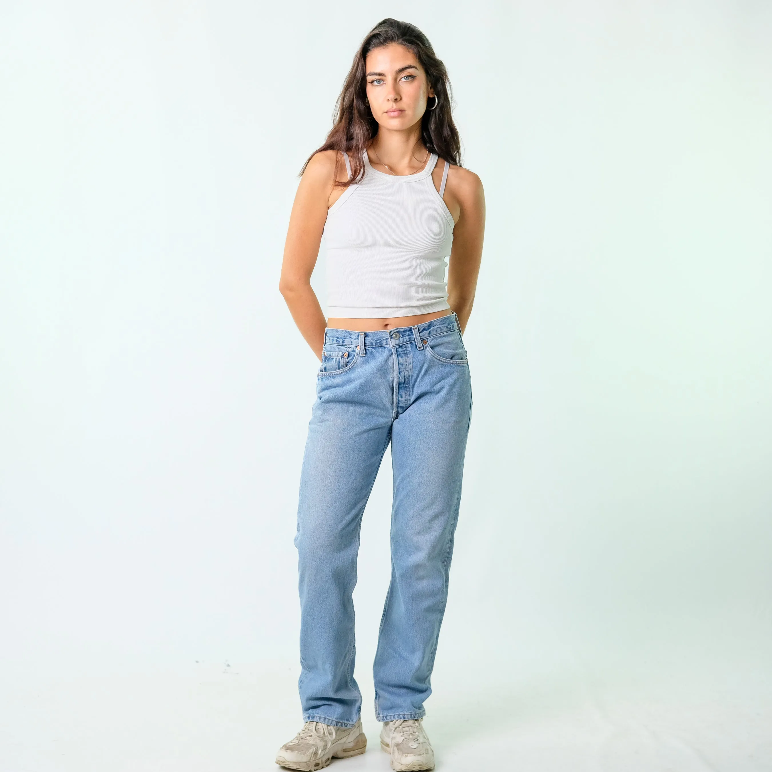 Blue 90s Levi's Denim Jeans Baggy Pants (32x32)