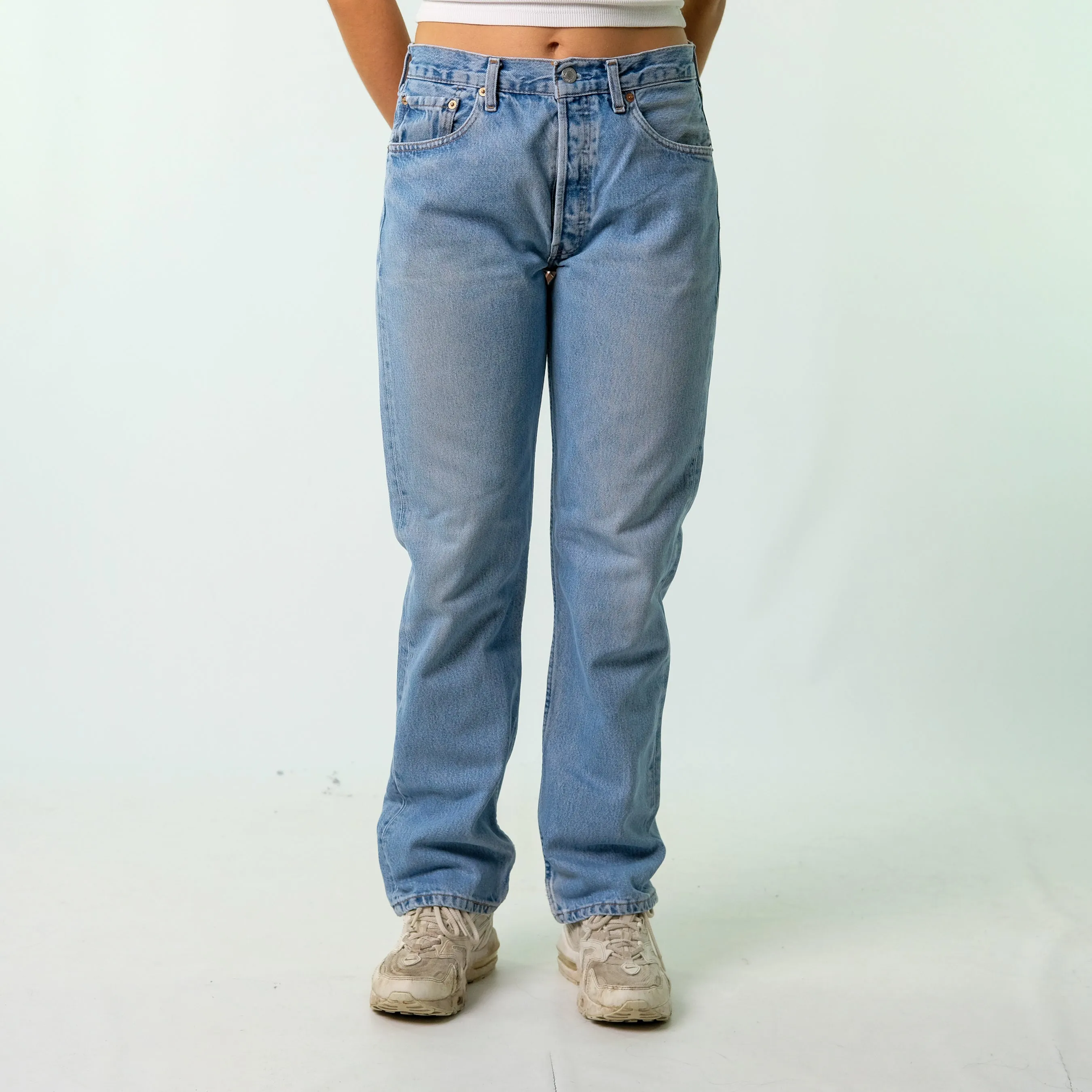 Blue 90s Levi's Denim Jeans Baggy Pants (32x32)