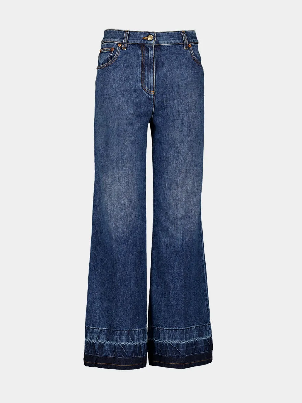 Blue Washed Denim Jeans