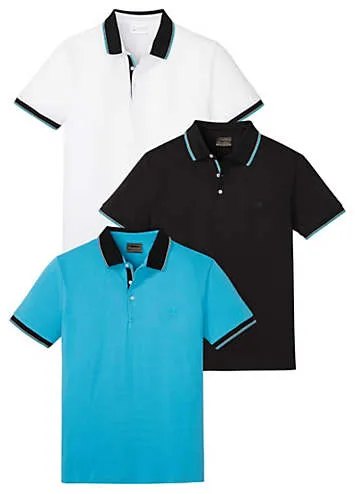 bonprix Pack of 3 Polo Shirts | Grattan