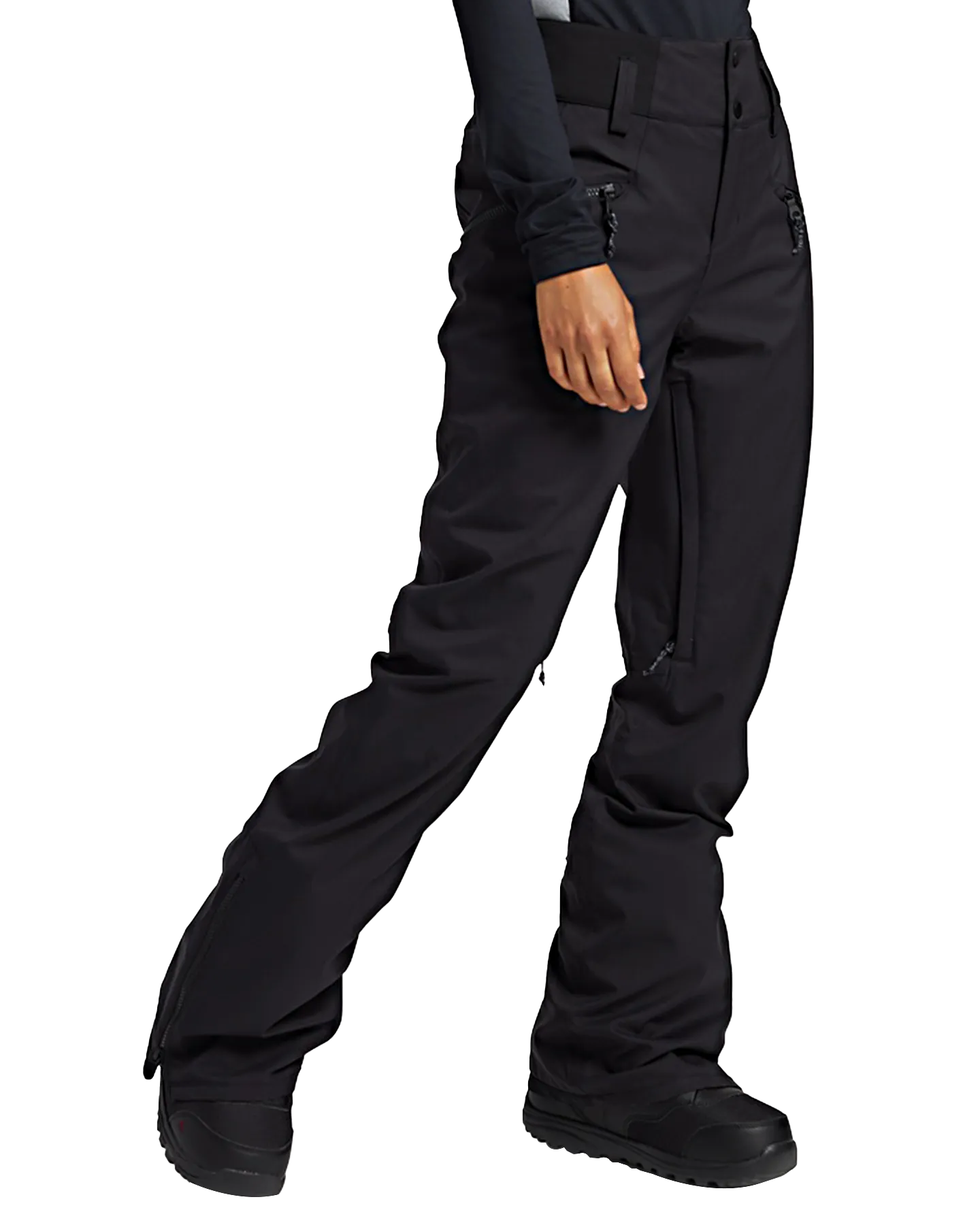 Burton Women's Marcy High Rise Stretch 2L Snow Pants - True Black | Shop Snow Pants & Suits at Trojan Wake Ski Snow &