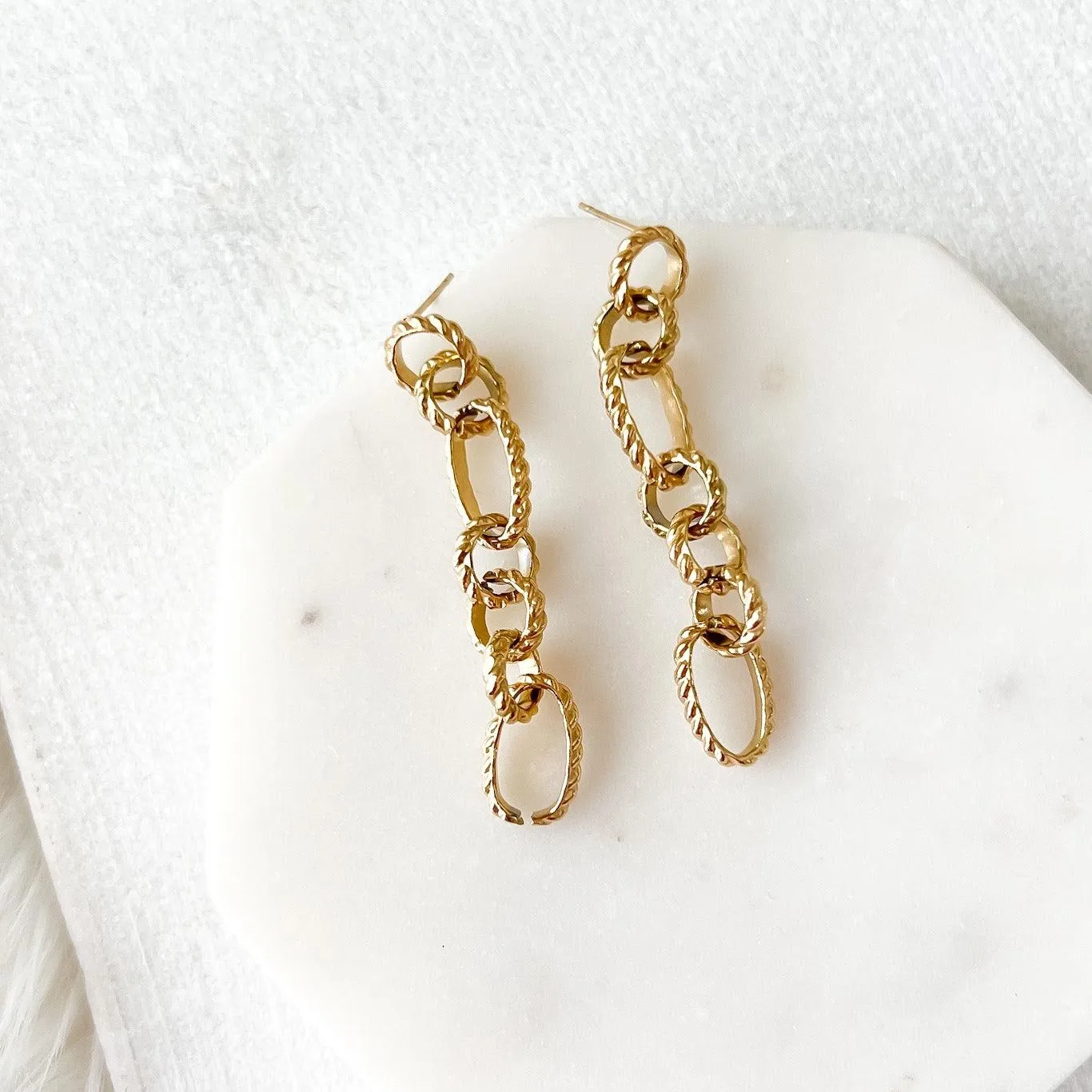 Charlotte Chain Link Earrings - LAST CHANCE!