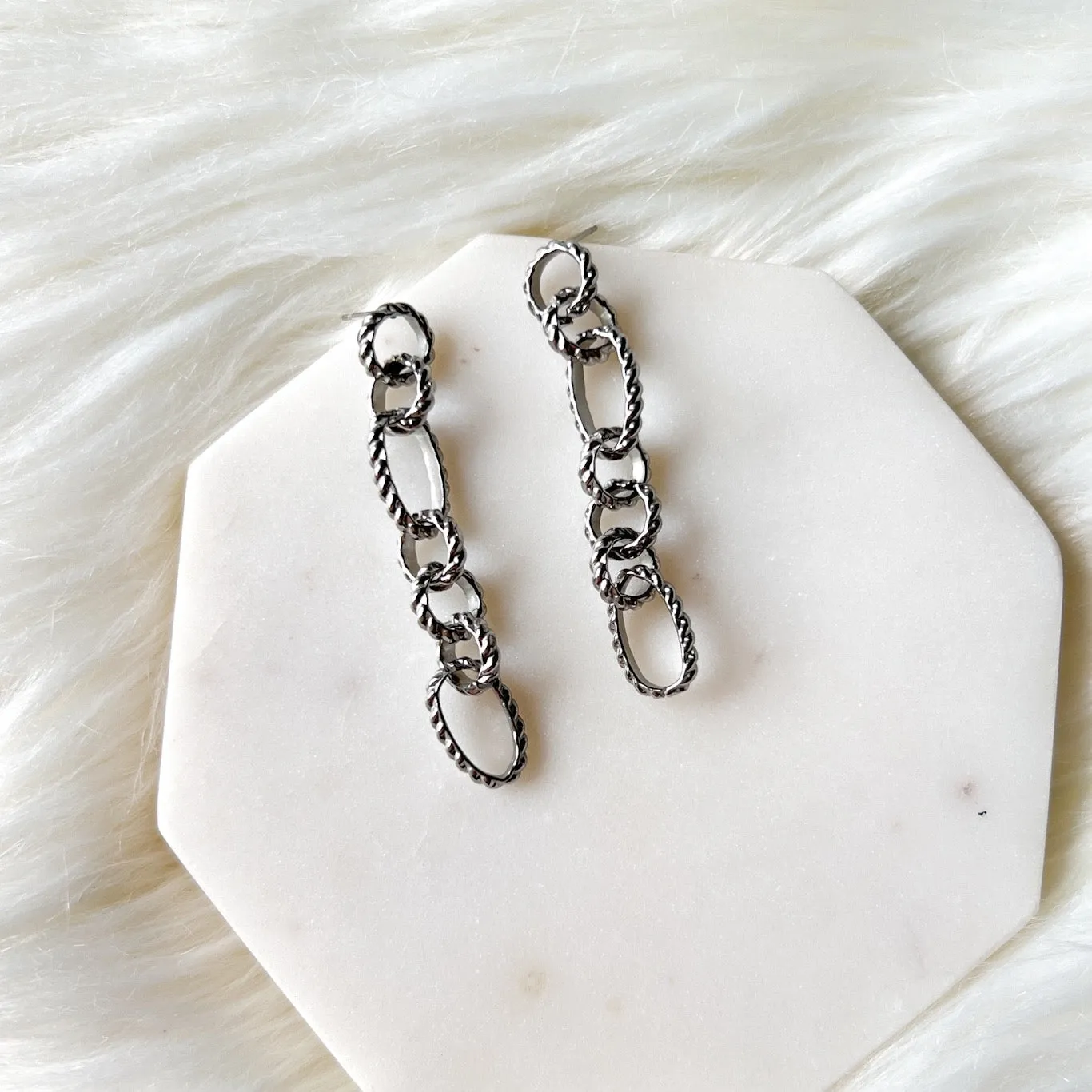 Charlotte Chain Link Earrings - LAST CHANCE!