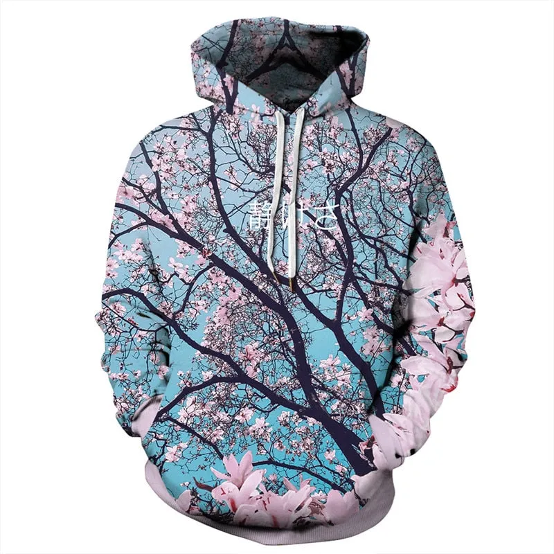 Cherry Blossom Sky Classic Pullover Hoodies