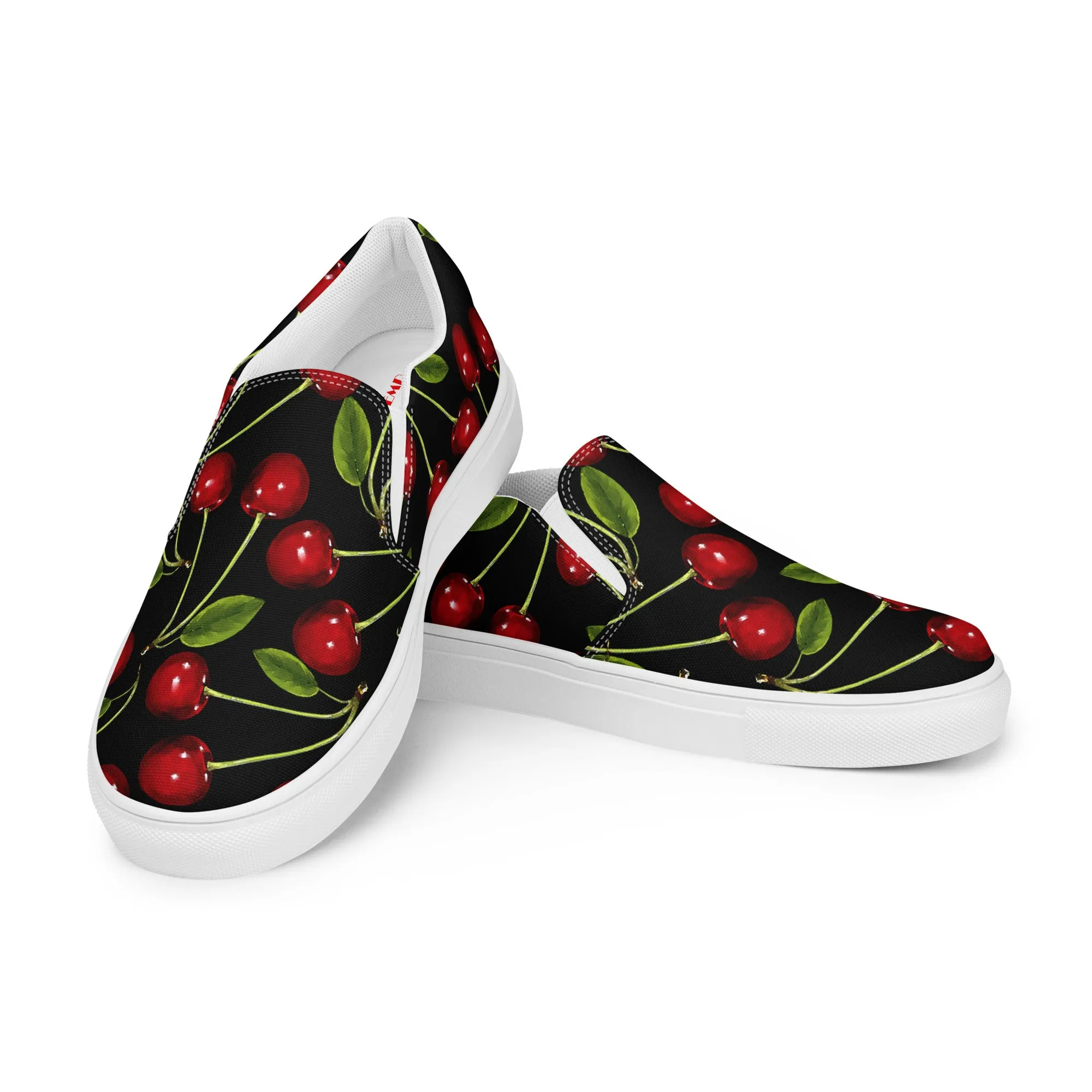 Cherry Bomb Women’s slip-on canvas shoes