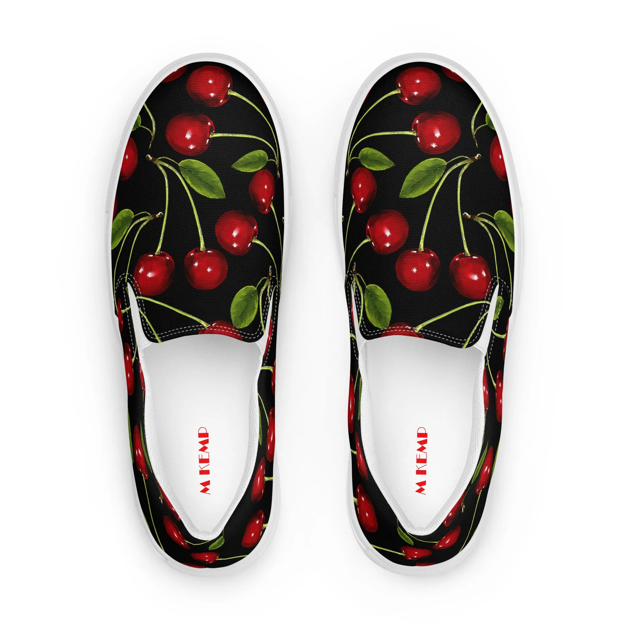 Cherry Bomb Women’s slip-on canvas shoes