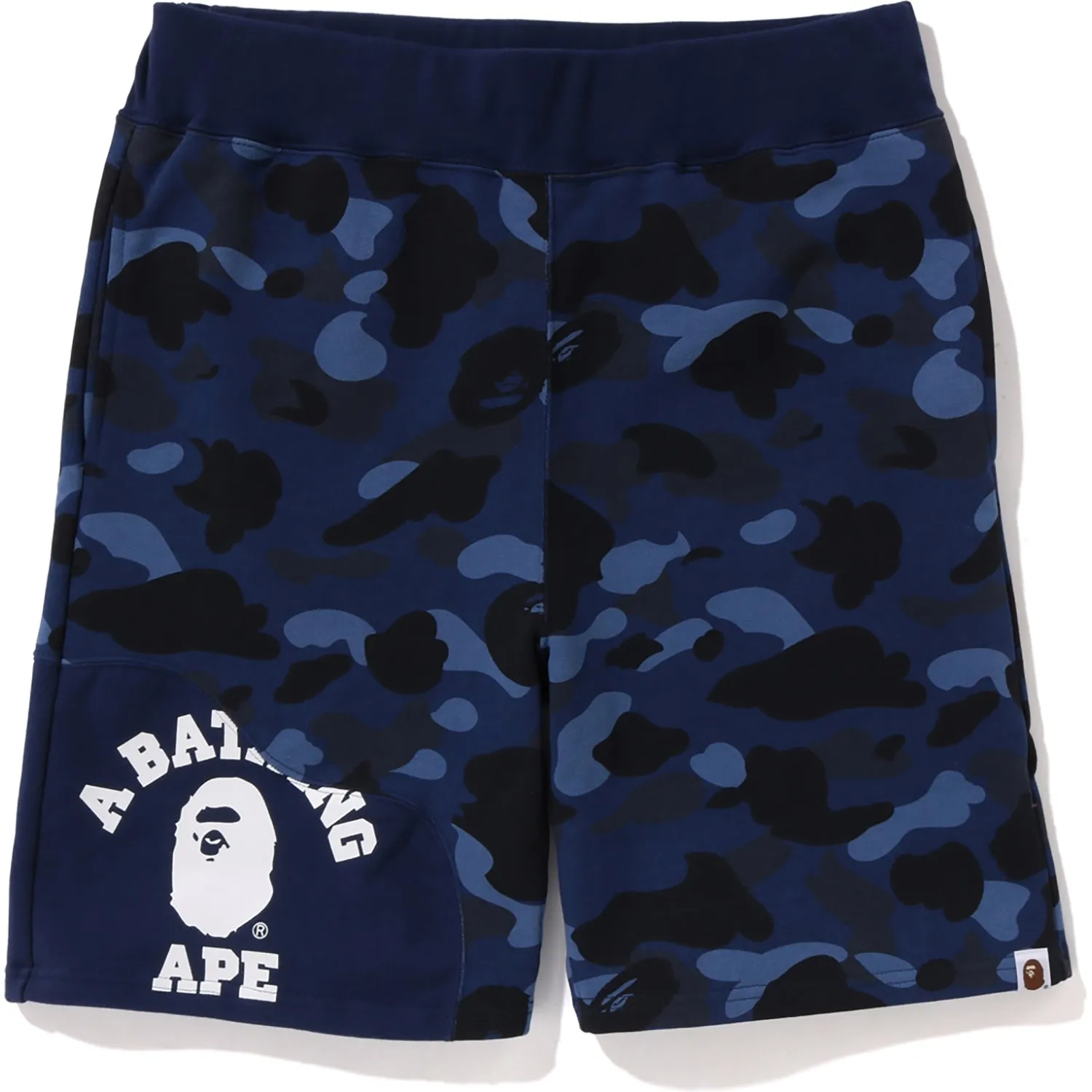 COLOR CAMO CUTTING SWEAT SHORTS MENS