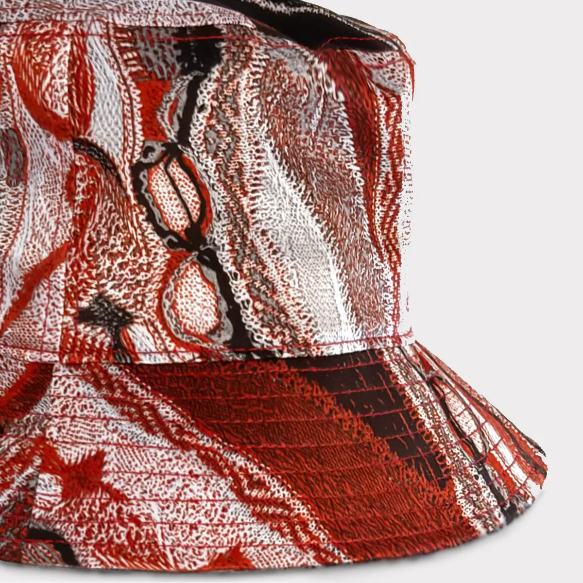 COOGI Silk Bucket Hat - Red