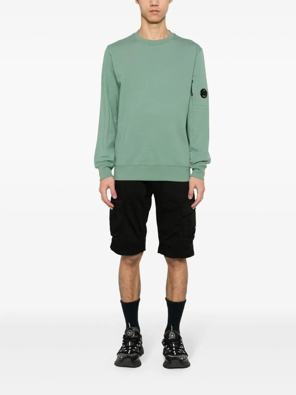 CP Company Sweat Diagonal raised fleece Green bay