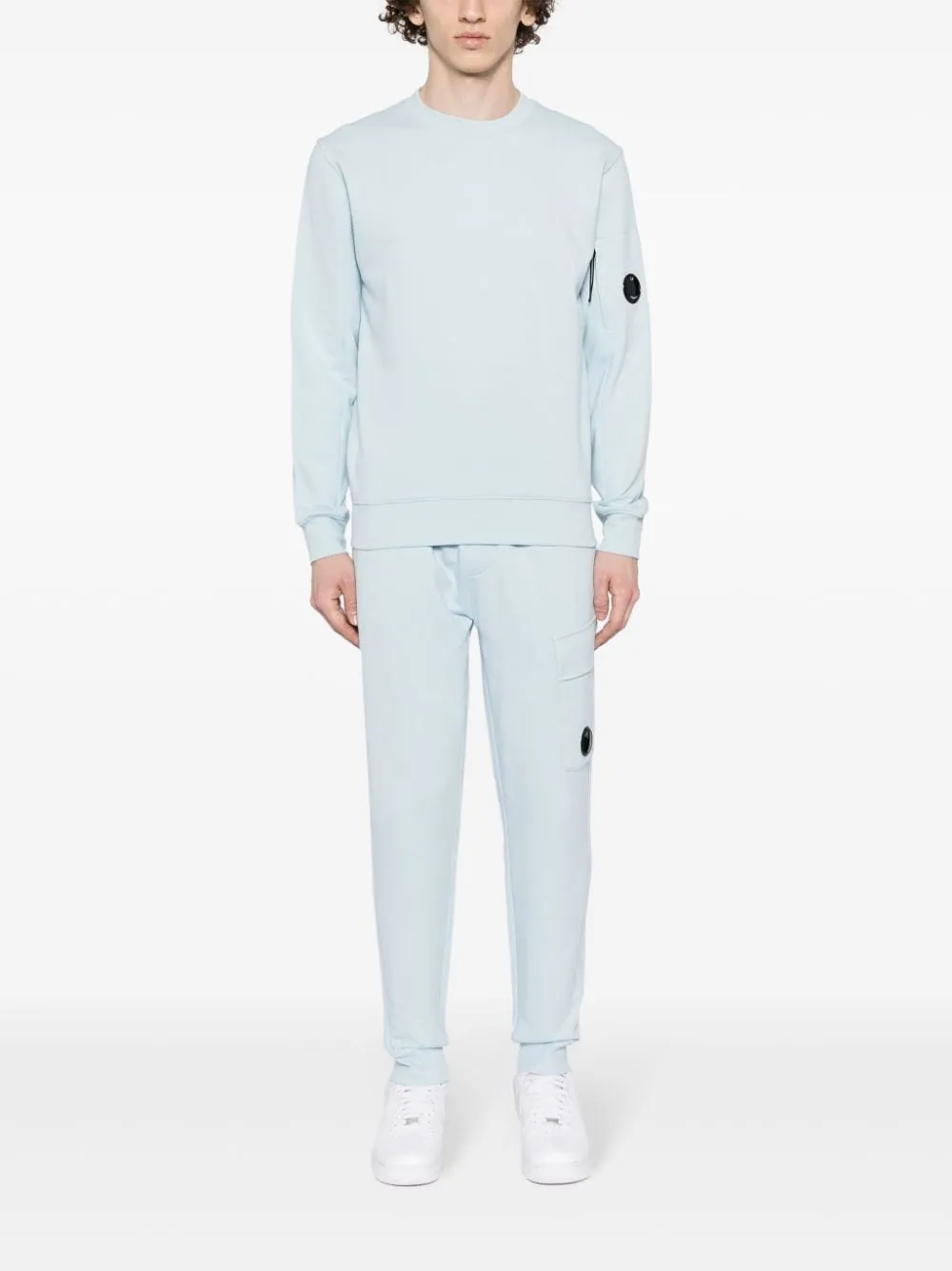 CP Company Sweat Diagonal raised fleece Starlight blue