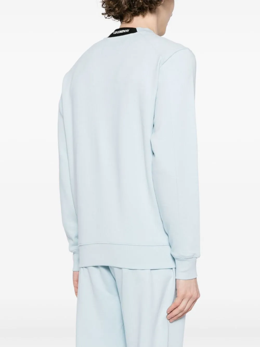 CP Company Sweat Diagonal raised fleece Starlight blue