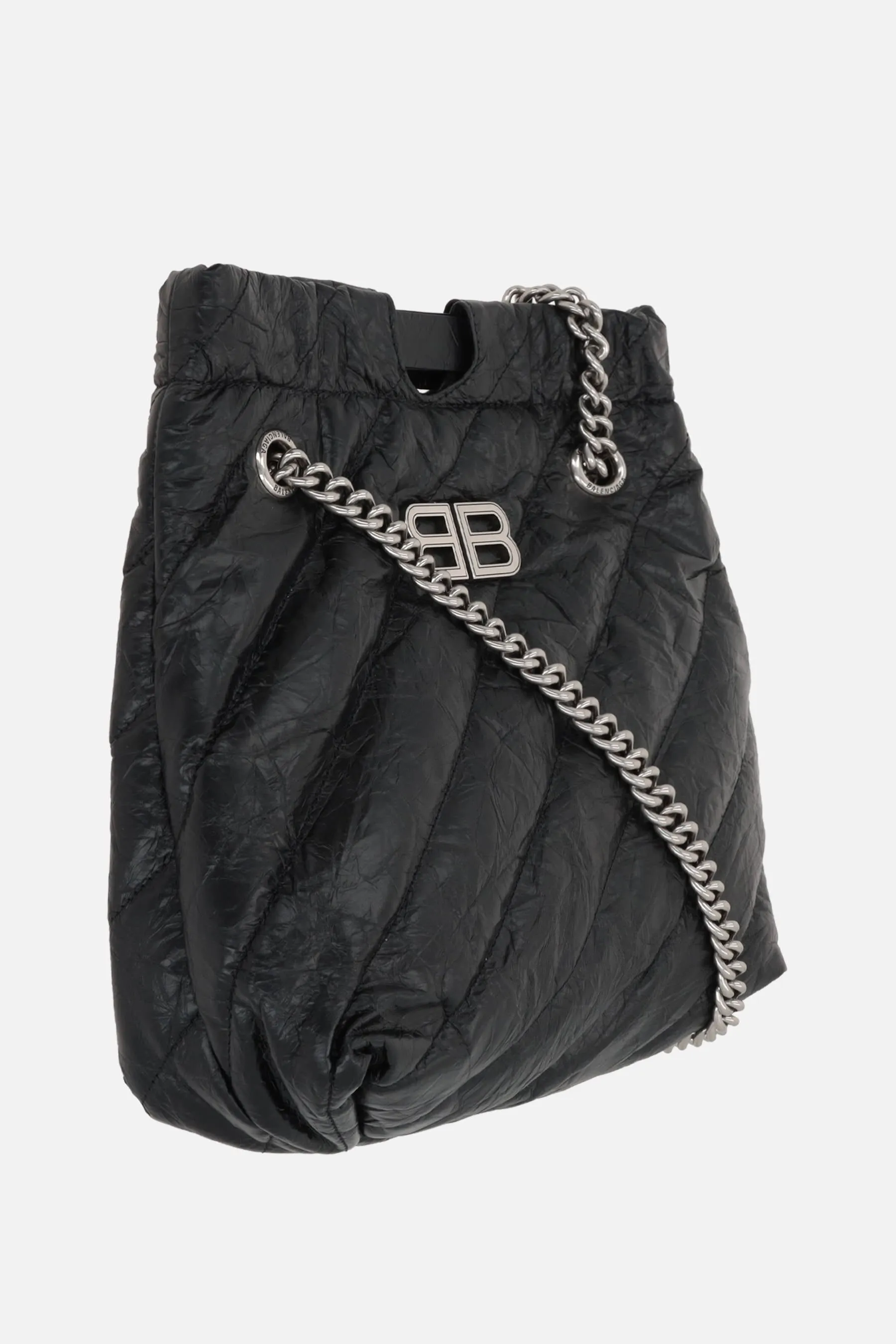 Crush medium shoulder bag in quilted Crush leather