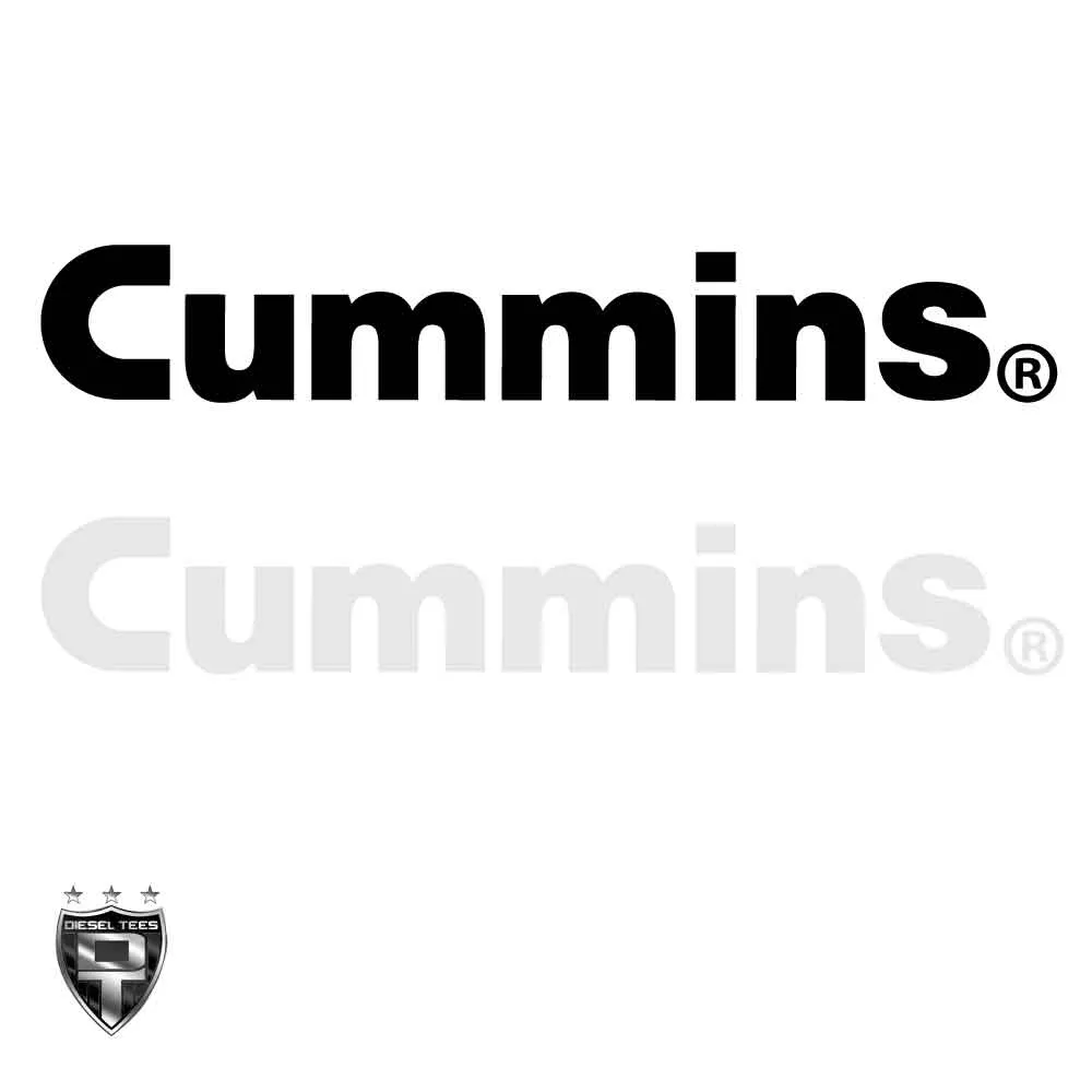 Cummins Word Logo Sticker/Decal 12