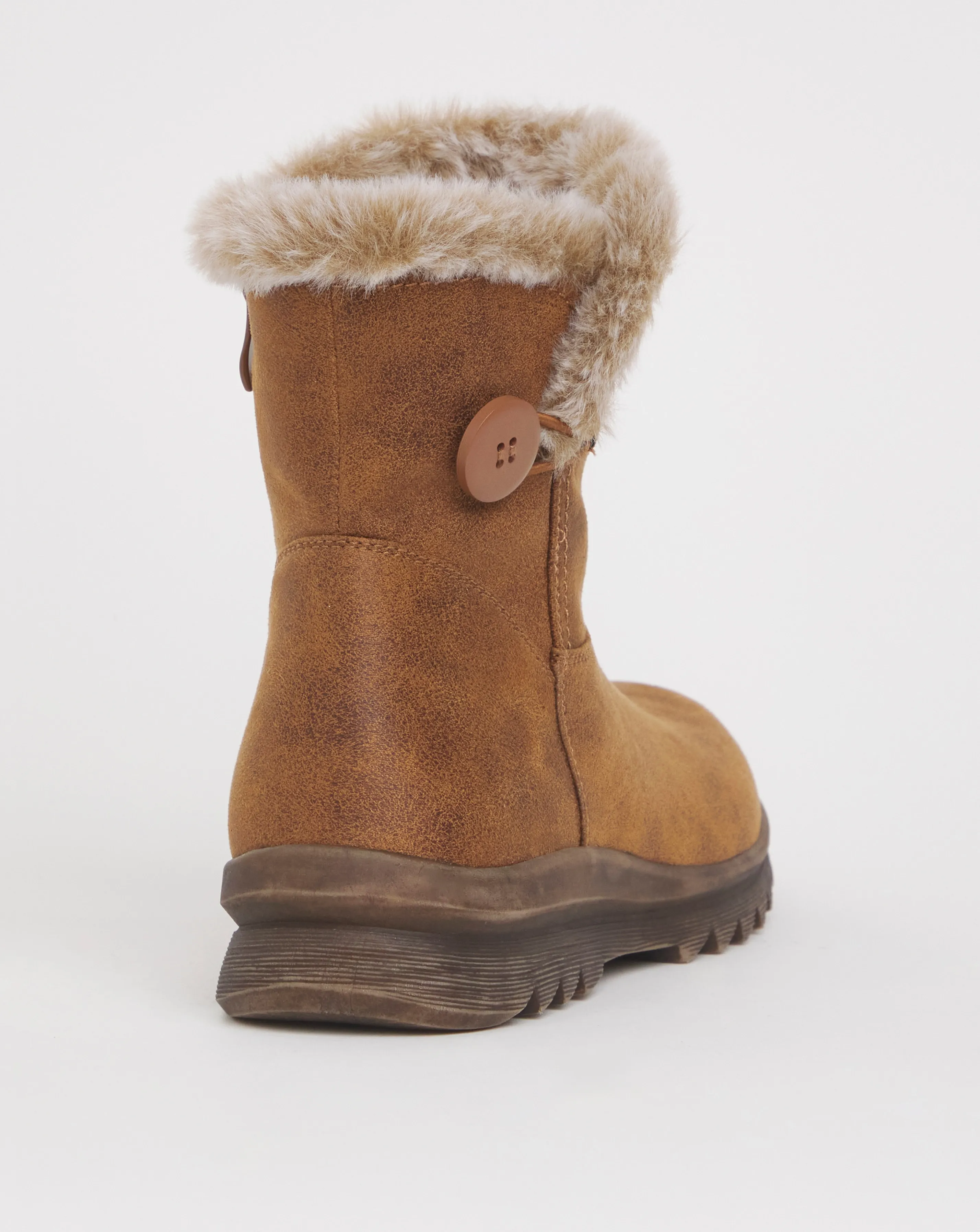 Cushion Walk Button Winter Boot E Fit