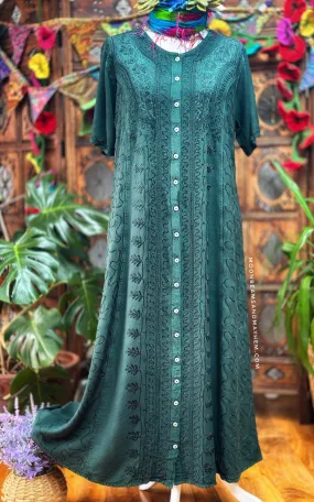 DEEP JADE JULIETTE DRESS