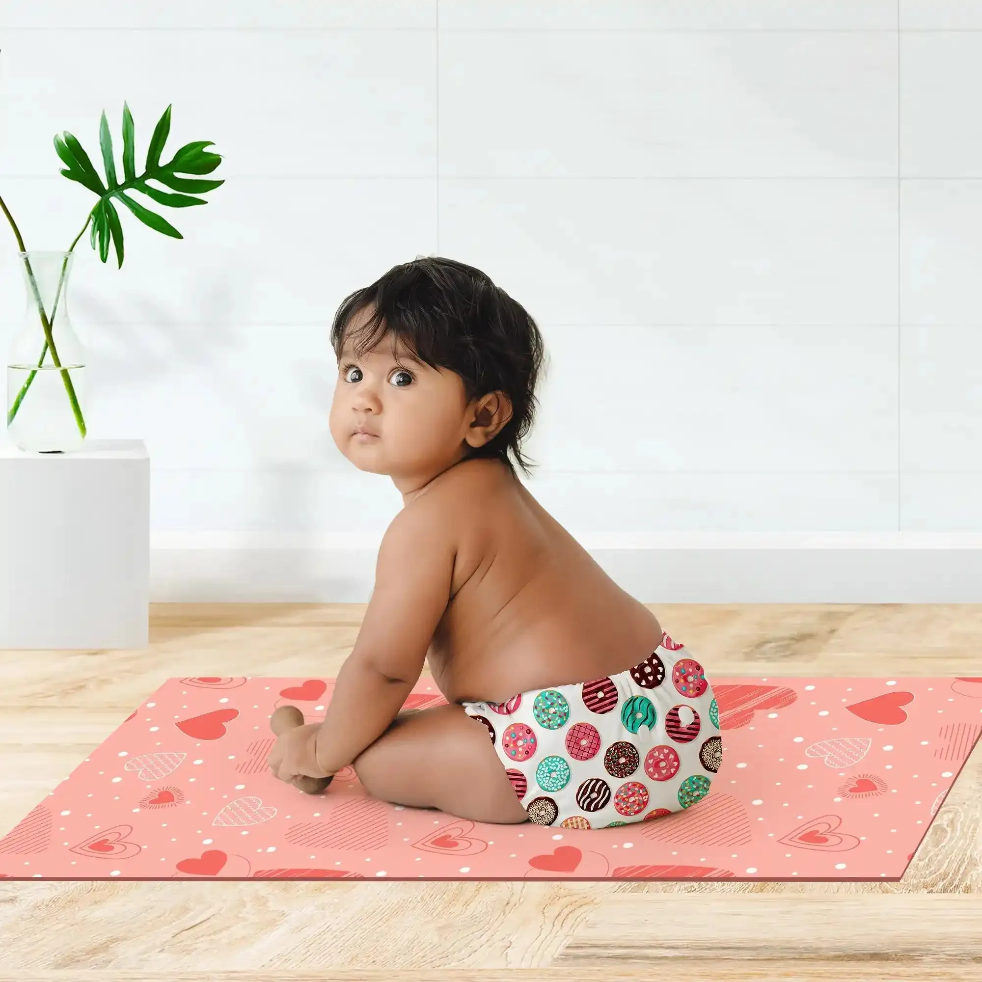 Diaper Changing Mat - Peppy Pink