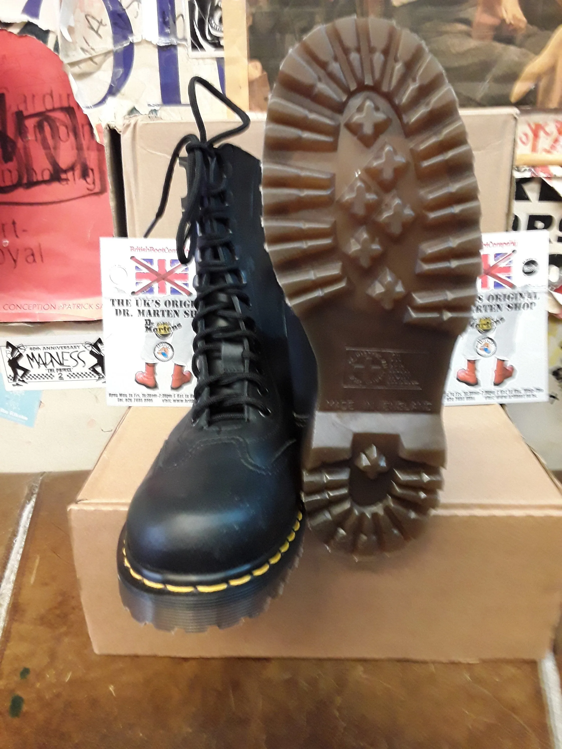 Dr Martens 8066 Made in England Black Hiking Boot