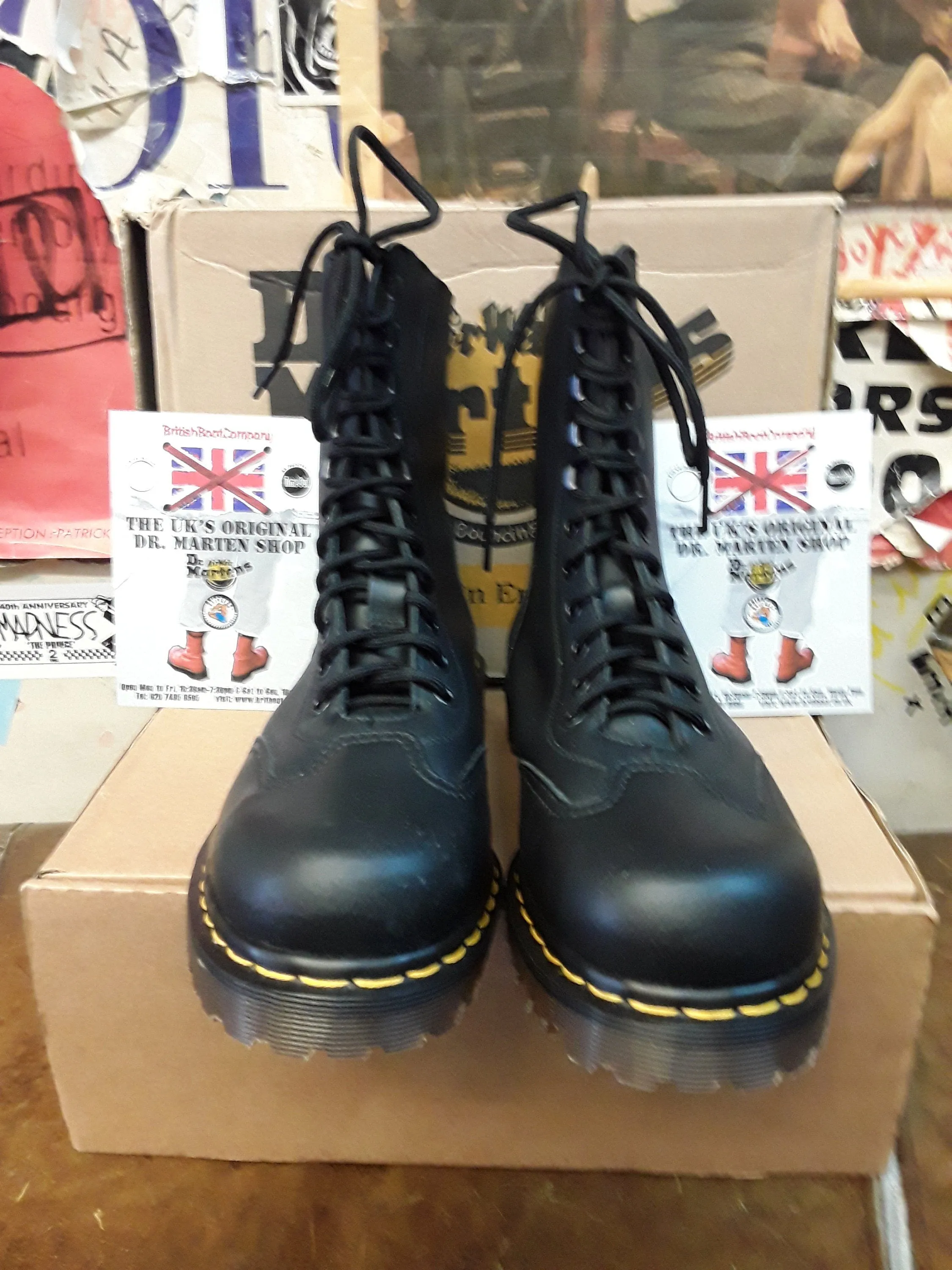 Dr Martens 8066 Made in England Black Hiking Boot