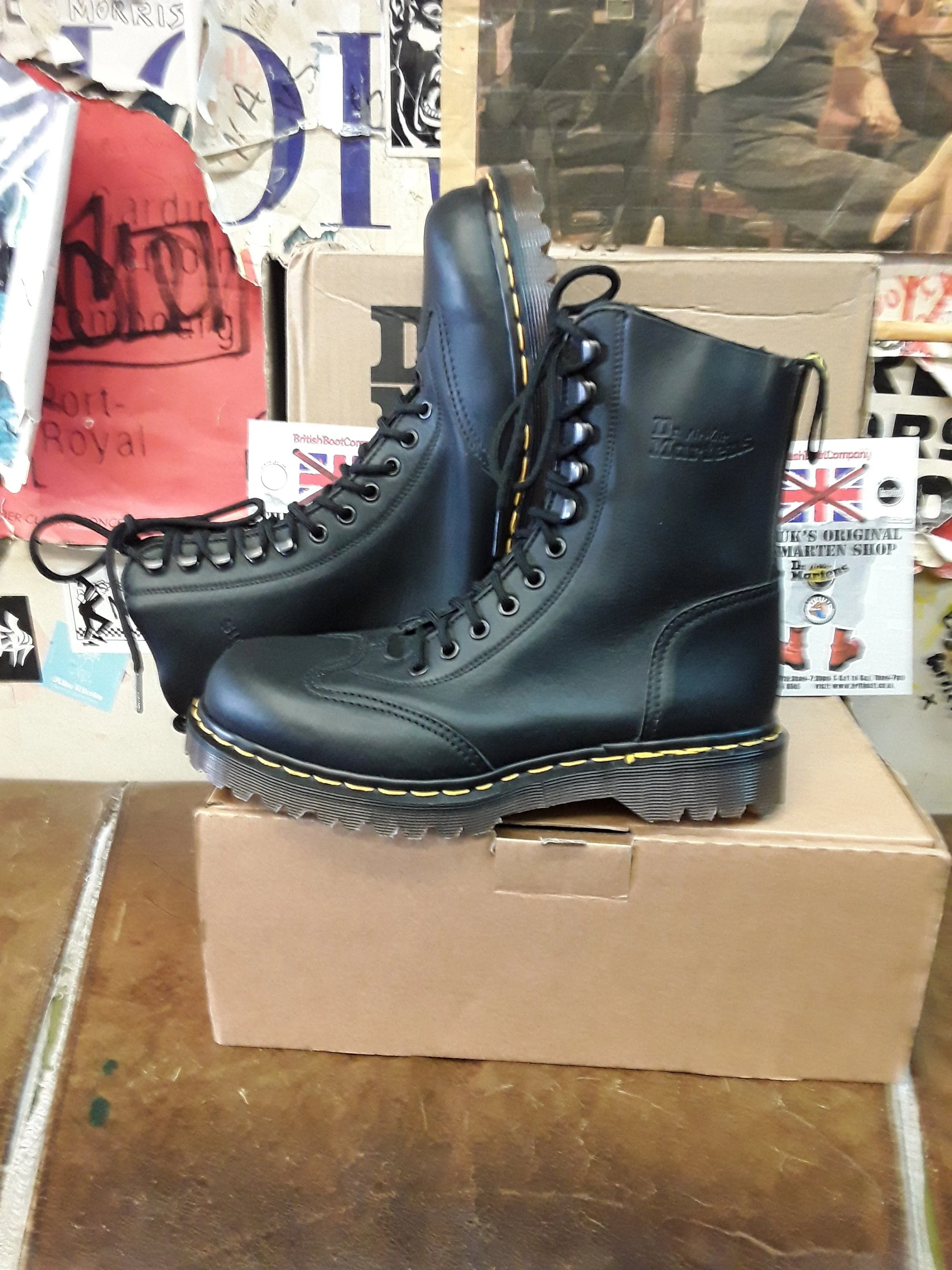 Dr Martens 8066 Made in England Black Hiking Boot