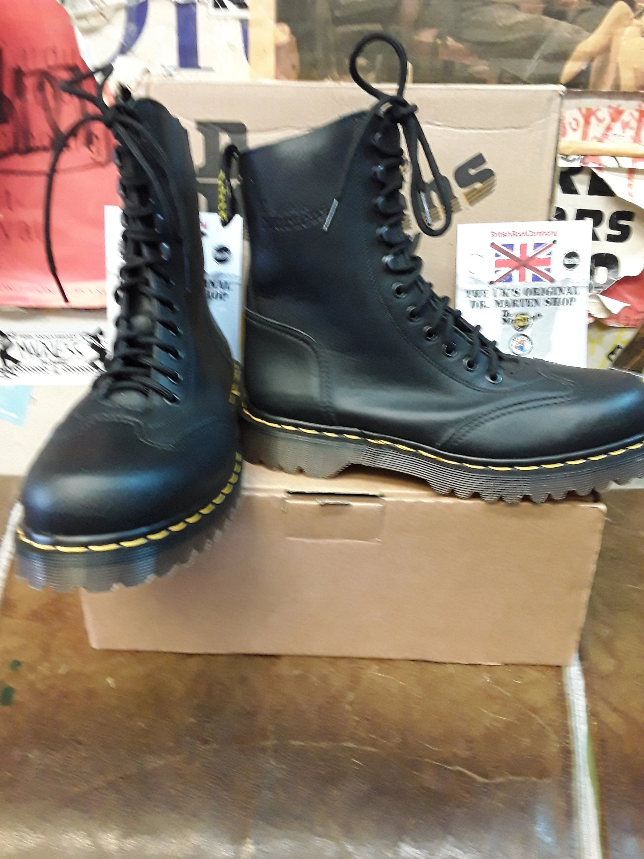 Dr Martens 8066 Made in England Black Hiking Boot