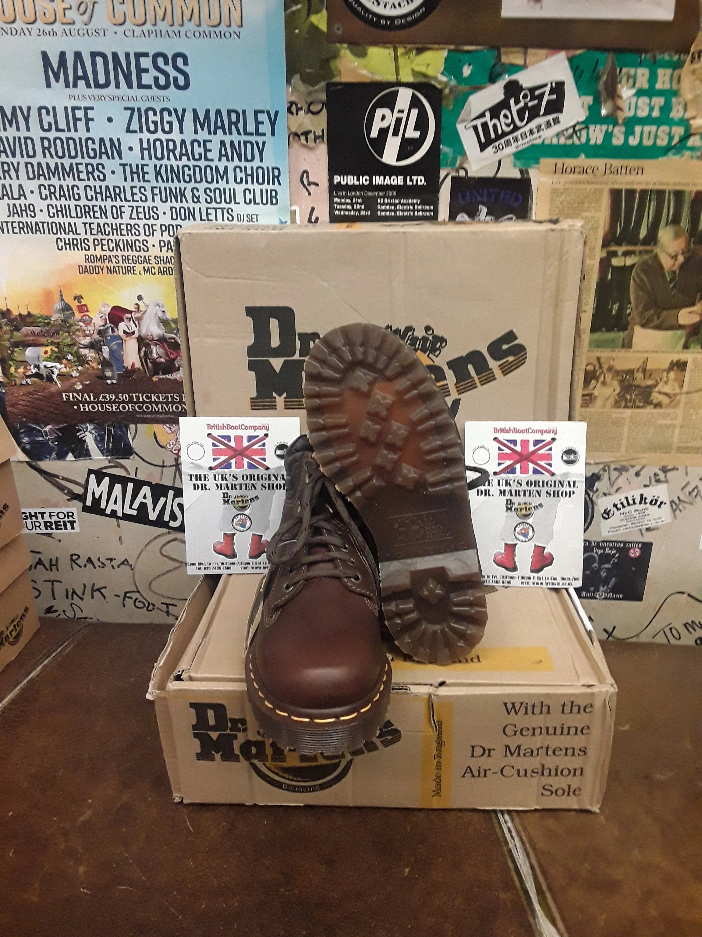 Dr Martens 8082z Made in England Tan Hiking Boot Size 4