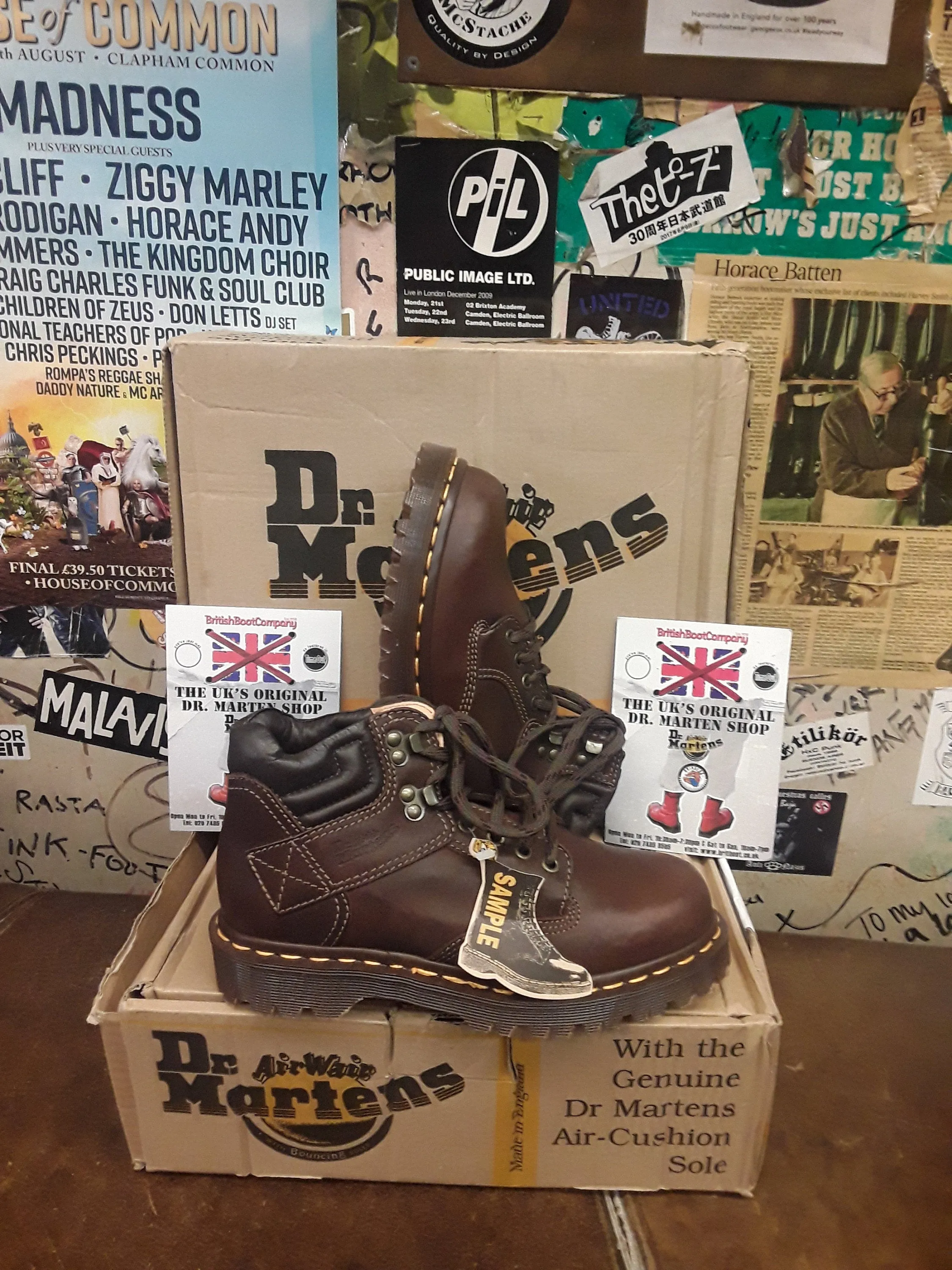 Dr Martens 8082z Made in England Tan Hiking Boot Size 4