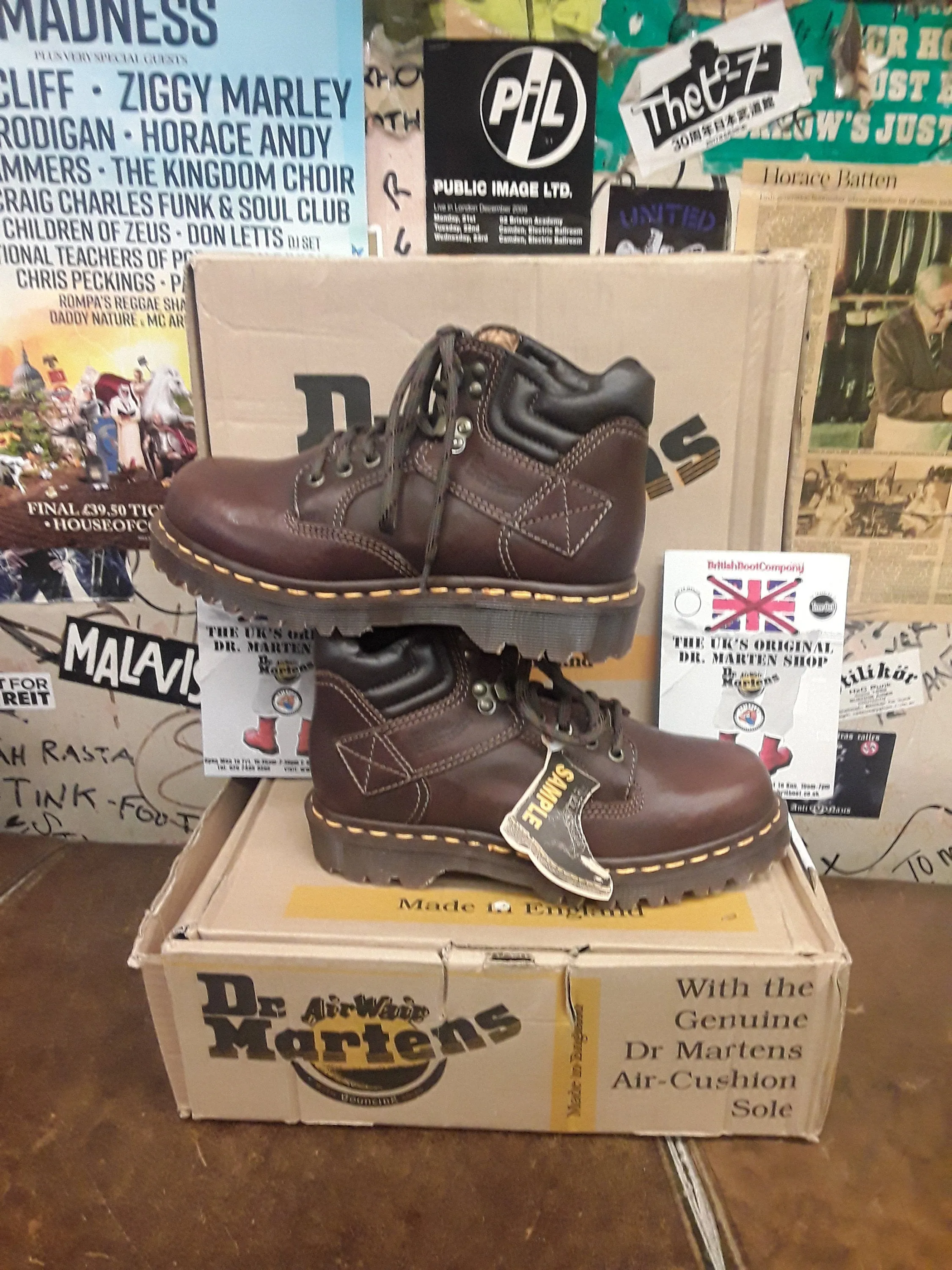 Dr Martens 8082z Made in England Tan Hiking Boot Size 4