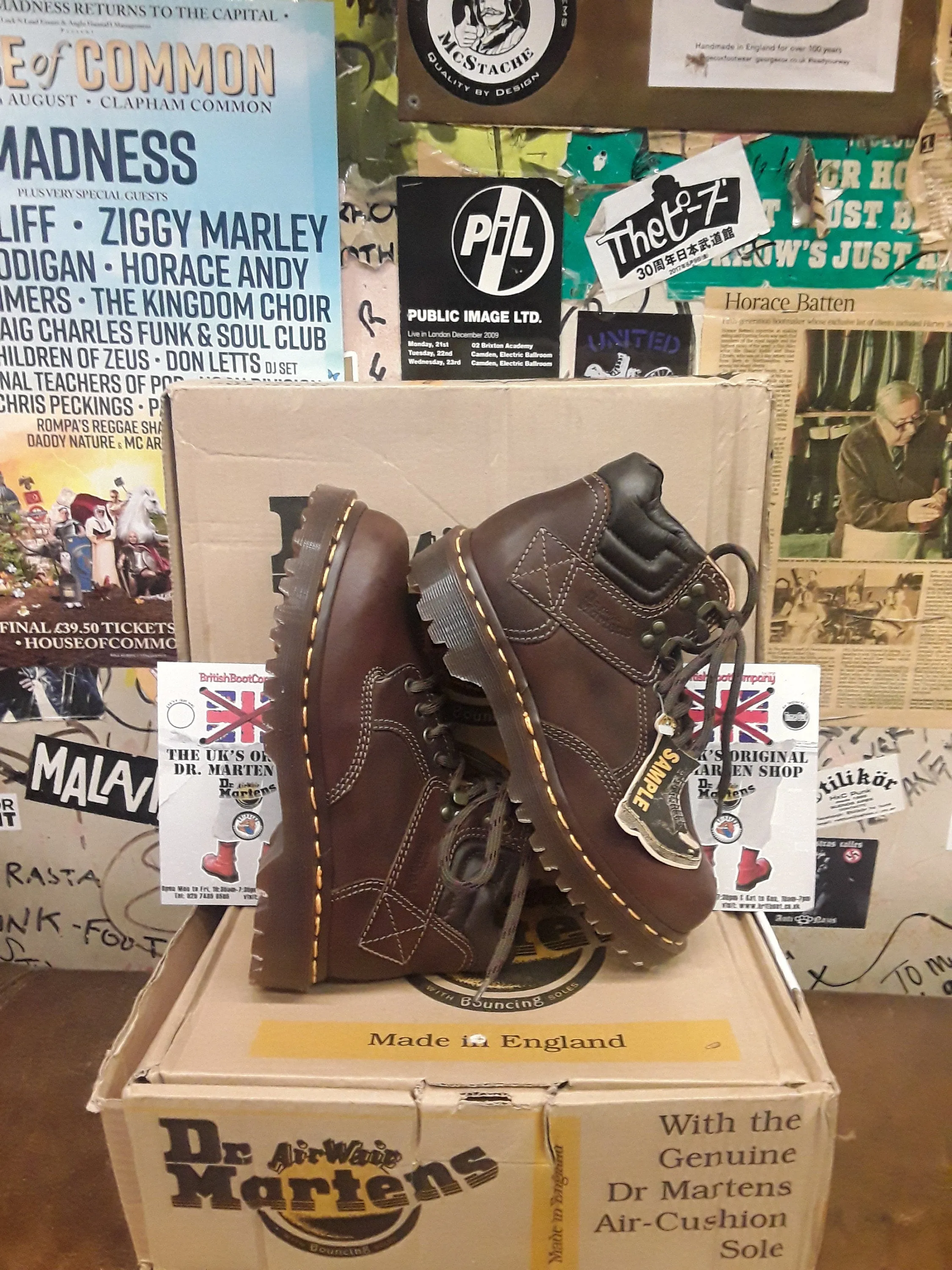 Dr Martens 8082z Made in England Tan Hiking Boot Size 4