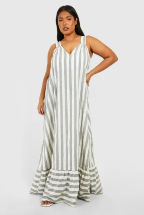 Dresses | Plus Wide Stripe Trapeze Maxi Dress | boohoo