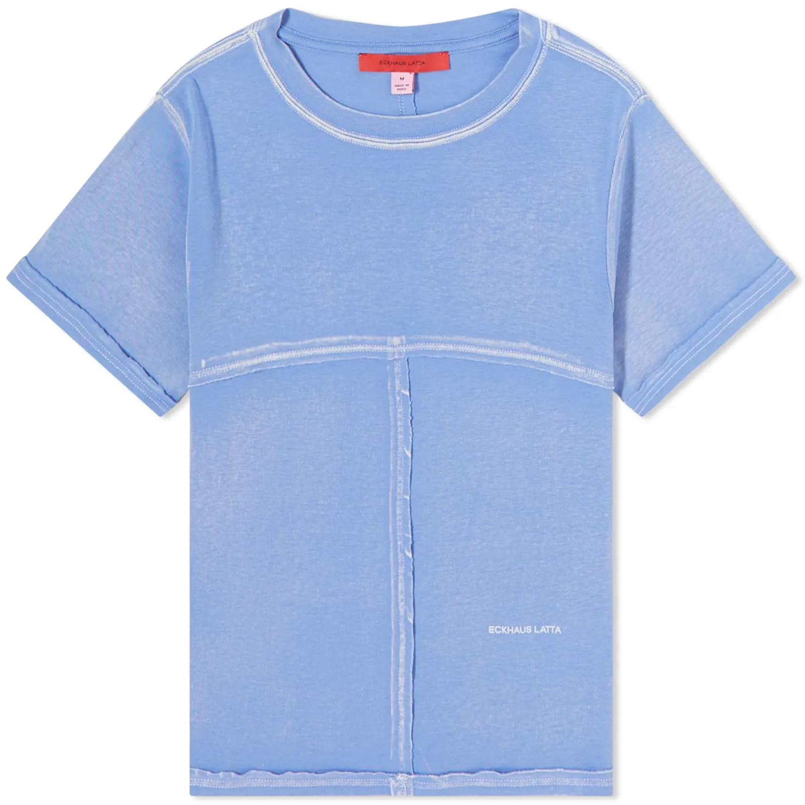 Eckhaus Latta Lapped Baby T-ShirtPeriwinkle